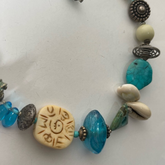 Otreska Vintage Glass Beaded Necklace 16 Inch - Picture 10 of 11